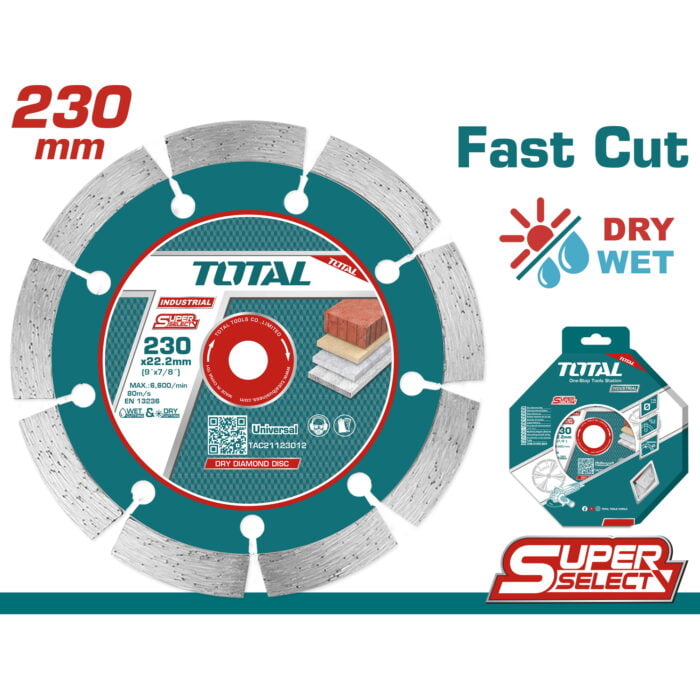 TOTAL REZNA PLOČA DIJAMANTNA - 230mm