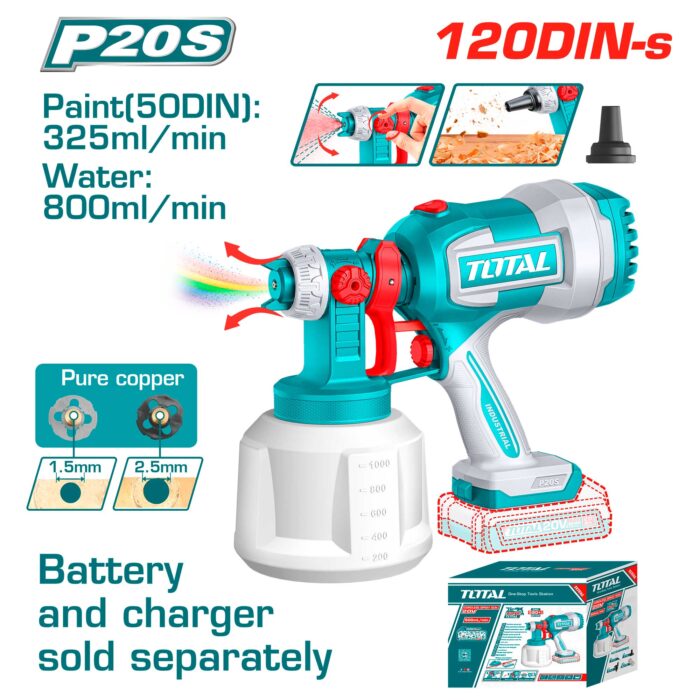 TOTAL ŠPRICA AKU P20S - 1000ml (Bez Baterije)