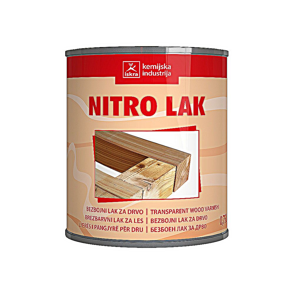 ISKRALUX Nitro Lak Bezbojni Polumat - 0,75l