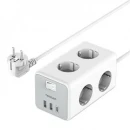 Tessan stolna produžna utičnica, 6x utičnica, 2x USB-A, 1x USB-C, 2 m (TS-306-C)