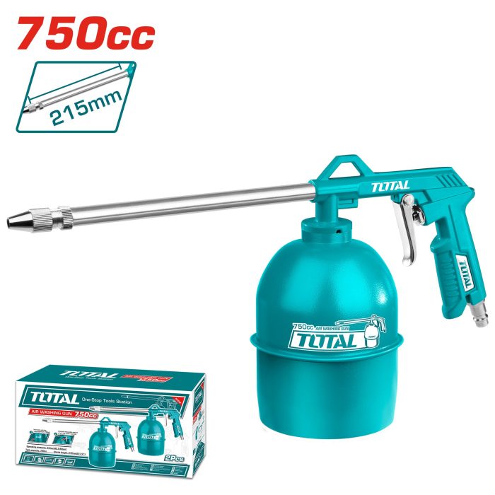 TOTAL Pištolj za puhanje zraka za kompresor, 4Bar/215mm/0,75L