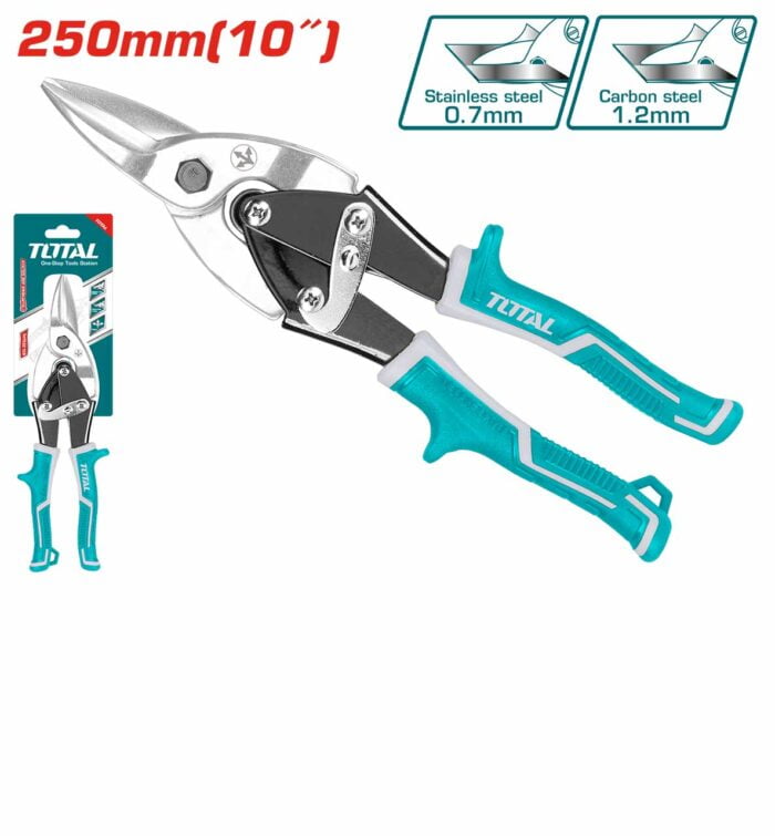 TOTAL Škare za lim ravne - 150mm