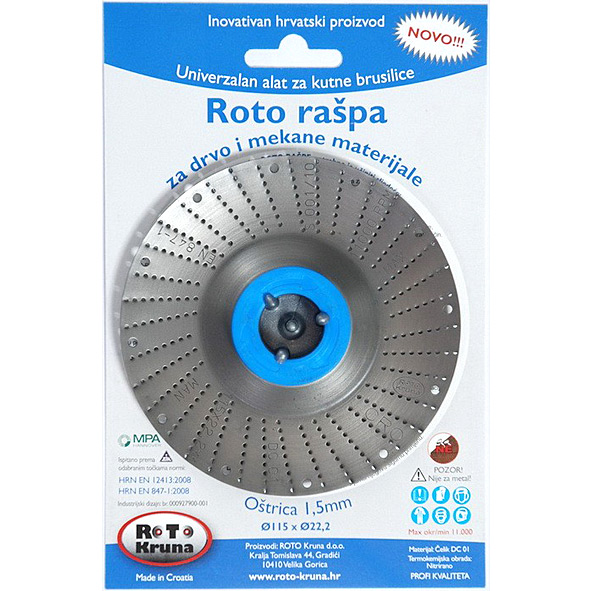 Roto rašpa 1,5mm