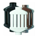 Dimovodni radijator emajlirani crni - 120mm