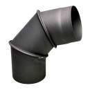 Koljeno podesivo dimovodno 160x2mm - crno podes.tip ACE 133-160