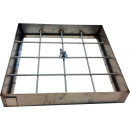 Poklopac za šaht uljni 300 x 300 x 65 x 1,5  - inox okvir