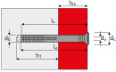 ELEMATIC UCX TS/V udarna tipla - Ø6 x 40