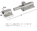 Zasun art. 216 INOX - 80mm