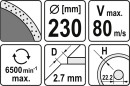 YATO YT-6015 Dijamantna rezna ploča