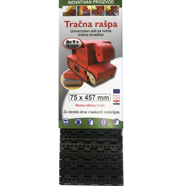 Tračna rašpa 2mm - 75x457mm