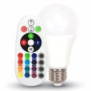LED žarulja - 9W E27 A60 RGB sa daljinskim