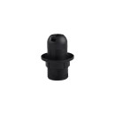 Grlo E14 PVC s obodom crno - A11023.E