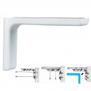 Nosač police sa PVC maskom - 120mm bijeli