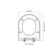 WC sjedalo soft close art.646 (soft,close 2,5 kg, duroplast)- Valentina