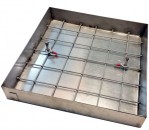 Poklopac za šaht uljni 770 x 770 x 65 x 6,5 A4 s podnicom - inox okvir