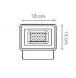 LED reflektor Green Tech 30W - 6000K IP65 crni