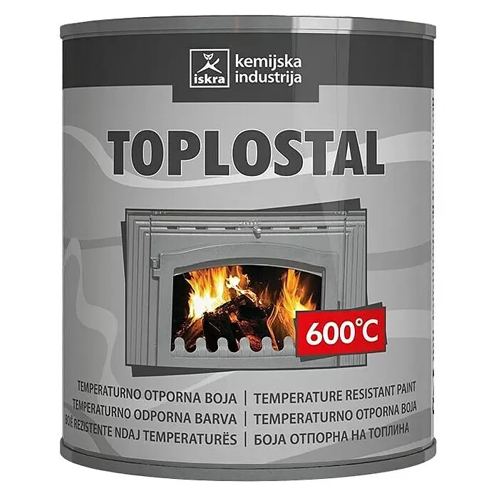 Lak Toplostal 600 C 0,75l- CRNI